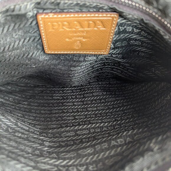 Authentic PRADA Canapa Shoulder Bag in Nylon with LOGO Made in Italy - Picture 6 of 16